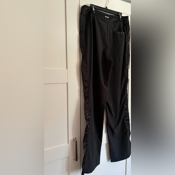 Tail athletic wear black golf pants with satin stripe size 6 - Picture 3 of 3